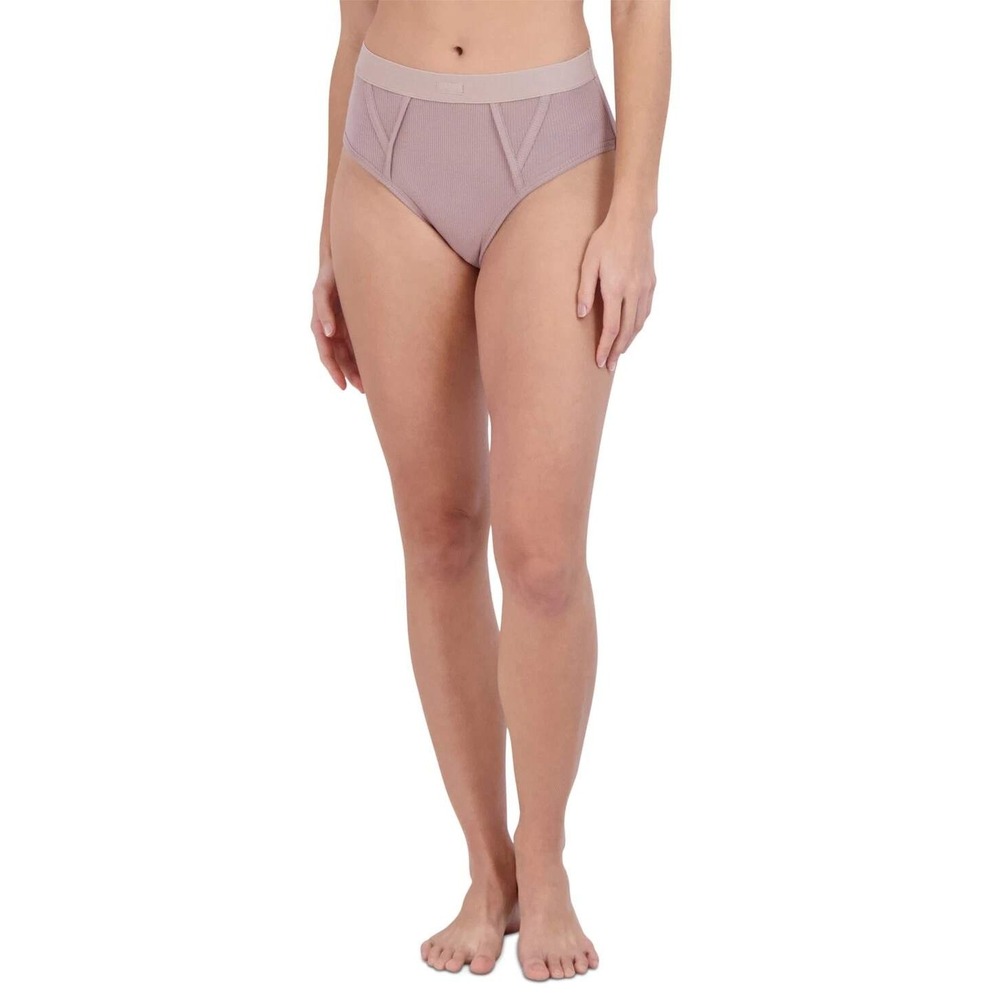Steve Madden High Waist Briefs Underwear Ribbed Panties Medium / #8123